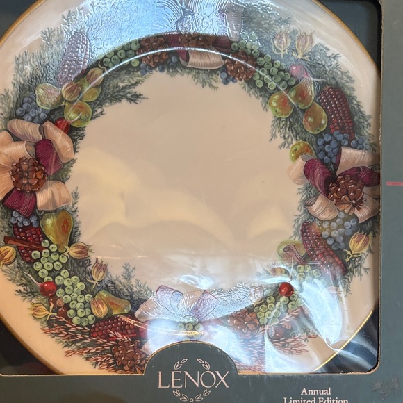 Lenox Other - Lenox Holiday Wreath Plate with Multicolor Design